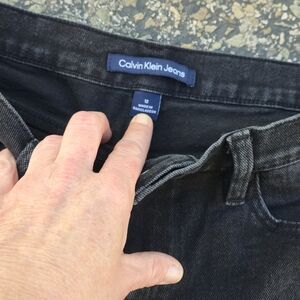 Calvin Klein Jeans  Washed Black Slim Straight Denim